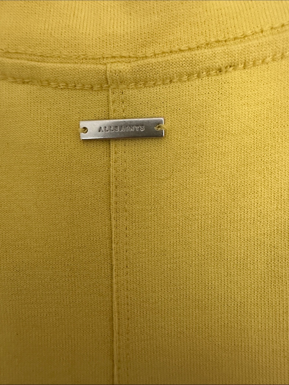 All Saints Lemon Drawstring Ruched Crop Top - Picture 5 of 10